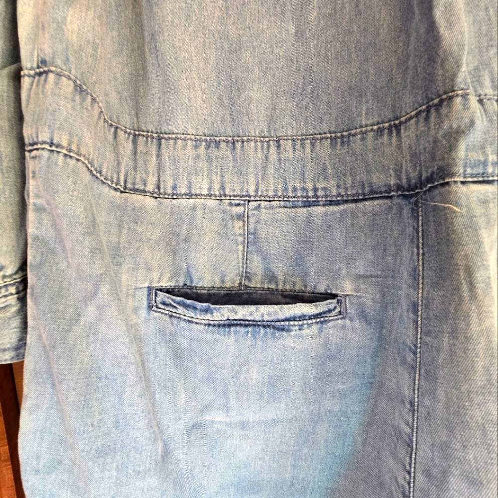 Blank NYC Light Blue Denim Jumpsuit Romper - Picture 8 of 15